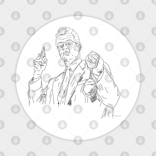 Tango & Cash: Sly StalloUTLINE Magnet by 51Deesigns